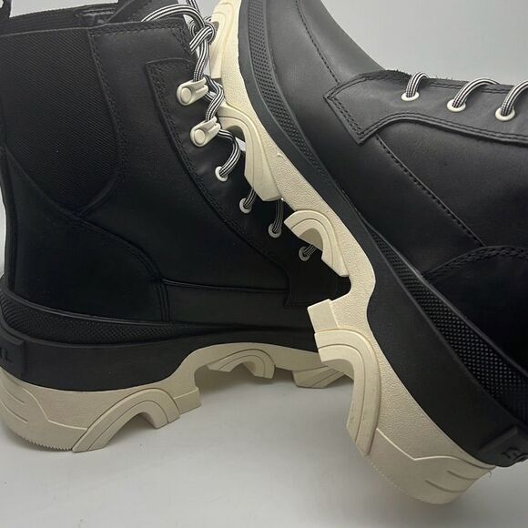 Sorel Brex Lace-Up Waterproof Bootie Heel Cozy Lace BLK Boots Women Size 9 NWB - Picture 10 of 12